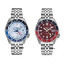 Seiko 5 Sports Automatic GMT SKX Sports Style Asia Exclusive Limited Edition Ice Blue Dial Silver Steel Strap Watch For Men - SSK029K1